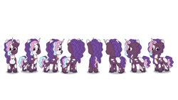 Size: 4096x2304 | Tagged: safe, violette rainbow, pony, unicorn, g5, my little pony: tell your tale, official, female, filly, foal, horn, simple background, solo, white background