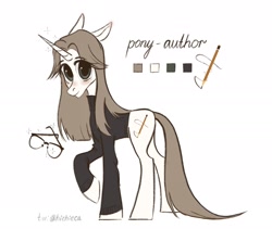 Size: 2048x1731 | Tagged: safe, artist:hichieca, oc, oc only, pony, unicorn, horn, solo, unicorn oc