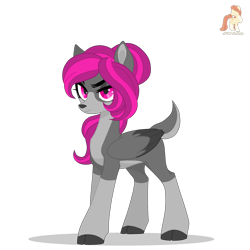 Size: 2500x2500 | Tagged: safe, artist:r4hucksake, oc, oc:oleander, deer, deer pony, original species, peryton, female, simple background, solo, transparent background