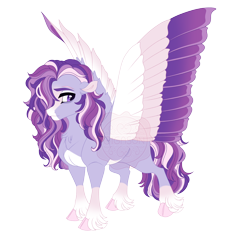 Size: 5100x4800 | Tagged: safe, artist:gigason, oc, oc only, oc:violet storm, pegasus, pony, g4, absurd resolution, adoptable, bags under eyes, blank flank, blaze (coat marking), cloven hooves, coat markings, colored, colored eyebrows, colored hooves, colored pinnae, colored wings, colored wingtips, ear fluff, eye markings, eyelashes, facial markings, feminine stallion, fetlock tuft, flat colors, fluffy mane, fluffy tail, gradient legs, gradient wings, grid adoptable, hair over one eye, hooves, lavender coat, lidded eyes, long mane, long mane male, long tail, looking back, male, male oc, multicolored mane, multicolored tail, multicolored wings, neck fluff, obtrusive watermark, offspring, pale belly, parent:commander hurricane, parent:starlight glimmer, pegasus oc, pink hooves, pink wingtips, purple coat, purple eyes, purple mane, purple tail, simple background, socks (coat markings), solo, spread wings, stallion, stallion oc, standing, tail, thick eyelashes, three quarter view, transparent background, watermark, wings