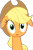 Size: 1024x1534 | Tagged: safe, artist:omniferious, applejack, earth pony, pony, g4, my little pony: friendship is magic, party of one, applejack is best facemaker, applejack's hat, cowboy hat, female, floppy ears, hat, long neck, mare, simple background, solo, transparent background, vector