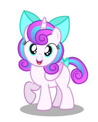 Size: 2050x2564 | Tagged: safe, artist:aleximusprime, princess flurry heart, alicorn, pony, g4, bow, cute, female, filly, flurrybetes, foal, hair bow, looking at you, older, older flurry heart, simple background, solo, tail, tail bow, transparent background, vector