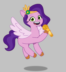 Size: 291x318 | Tagged: safe, pipp petals, pegasus, pony, g5, my little pony: tell your tale, adorapipp, cute, female, gray background, looking at you, mare, simple background, solo, toon boom