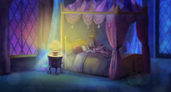 Size: 1500x805 | Tagged: safe, artist:cosmicunicorn, twilight sparkle, alicorn, pony, g4, bed, bedroom, book, dark, female, lamp, lying down, mare, night, prone, reading, solo, twilight sparkle (alicorn), window