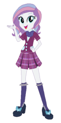 Size: 710x1420 | Tagged: safe, artist:megalayed, potion nova, human, equestria girls, g4, g4.5, clothes, crystal prep academy, crystal prep academy uniform, equestria girls-ified, female, g4.5 to equestria girls, g4.5 to g4, generation leap, school uniform, simple background, solo, transparent background