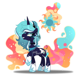 Size: 1280x1262 | Tagged: safe, artist:dixieadopts, oc, oc:ecliptic buzz, alicorn, pony, female, mare, simple background, solo, transparent background