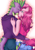 Size: 2480x3507 | Tagged: safe, artist:cyborg-steve, artist:line-arts, artist:rali-arts, pinkie pie, spike, dragon, earth pony, anthro, g4, ambiguous facial structure, female, imminent kissing, male, ship:pinkiespike, shipping, straight