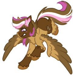 Size: 1000x1000 | Tagged: safe, artist:kazmuun, oc, oc only, oc:dust devil, pegasus, pony, g4, alternate universe, blush lines, blushing, brown amne, brown coat, brown hooves, brown tail, brown wingtips, chest fluff, chibi, coat markings, colored, colored ear fluff, colored hooves, colored lineart, colored wings, colored wingtips, commission, determined look, determined smile, ear fluff, facial markings, flat colors, hock fluff, hooves, magical lesbian spawn, male, male oc, narrowed eyes, next generation, offspring, parent:scootaloo, parent:wind sprint, parents:scootasprint, pegasus oc, profile, purple eyes, running, scrapes, signature, simple background, smiling, socks (coat markings), solo, spread wings, stallion, stallion oc, striped mane, striped tail, tail, three toned mane, three toned tail, transparent background, two toned wings, white pupils, wing fluff, wings