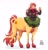 Size: 1979x2048 | Tagged: safe, artist:inkrred, sunset shimmer, centaur, human, taur, g4, centaur sunset, centaurified, christmas wreath, clothes, horn, horned humanization, humanized, jacket, lidded eyes, looking at you, signature, simple background, smiling, smiling at you, solo, species swap, sunset shimmer's cutie mark, twilight sparkle's cutie mark, white background, wreath