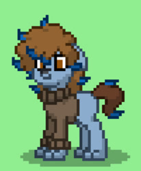 Size: 404x491 | Tagged: safe, oc, oc only, oc:river, dog, pony, pony town, digital art, paws, pixel art, solo, sprite