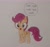 Size: 2433x2294 | Tagged: safe, anonymous artist, derpibooru exclusive, scootaloo, pony, g4, 2024, female, filly, foal, funny, hilarious, silly, simple background, solo, solo female, taunt, taunting, teasing, tongue out, traditional art, white background