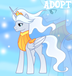 Size: 1280x1344 | Tagged: safe, artist:vi45, oc, alicorn, pony, crown, jewelry, male, regalia, solo, stallion