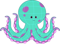 Size: 5164x3835 | Tagged: safe, octopus, enchantment under the sea, g5, my little pony: tell your tale, official, spoiler:g5, spoiler:my little pony: tell your tale, spoiler:tyts02e28, .ai available, .svg available, simple background, solo, svg, transparent background, vector