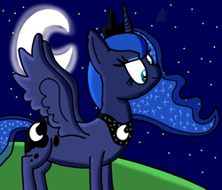 Size: 4096x3504 | Tagged: safe, artist:pegasus darkblue, princess luna, alicorn, g4, night