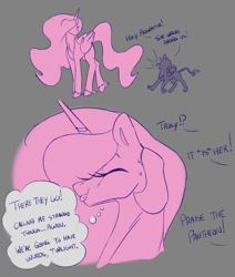 Size: 3183x3753 | Tagged: safe, artist:2hrnap, princess celestia, alicorn, griffon, g4