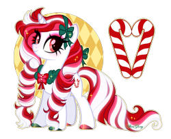 Size: 2595x2109 | Tagged: safe, artist:afterglory, oc, oc only, pony, unicorn, accessory, adoptable, alternate versions at source, base used, bow, colored hooves, eye clipping through hair, eyelashes, eyeshadow, female, female oc, green bow, hair accessory, hair bow, high res, hoof polish, hooves, horn, long mane, long tail, looking back, makeup, mane accessory, mare, mare oc, mismatched hooves, multicolored hooves, outline, pink eyeshadow, red eyes, ringlets, shiny hooves, signature, simple background, smiling, solo, sparkles, standing, striped mane, striped tail, tail, thick eyelashes, three quarter view, three toned mane, three toned tail, transparent background, unicorn horn, unicorn oc, white coat, wreath