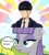 Size: 640x718 | Tagged: safe, edit, edited screencap, screencap, maud pie, human, pony, g4, maud pie (episode), my little pony: friendship is magic, 1000 years in photoshop, anime, clothes, female, male, mare, mash burnedead, mashle: magic and muscles, necktie, speech bubble, text