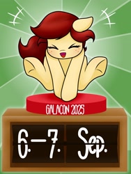 Size: 2894x3853 | Tagged: safe, artist:gala_con, oc, oc:canni soda, galacon, solo