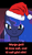 Size: 400x700 | Tagged: safe, artist:yet-one-more-idiot, edit, edited screencap, screencap, princess luna, alicorn, a royal problem, g4, my little pony: friendship is magic, a visit from st nicholas, christmas, cropped, female, hat, holiday, looking at you, mare, old english, poem, reaction image, santa hat, smiling, solo, translated in the comments, twas the night before christmas