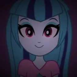 Size: 256x256 | Tagged: artist needed, source needed, safe, sonata dusk, equestria girls, g4, looking at you, loose hair, solo, stare, staring at you, staring into your soul