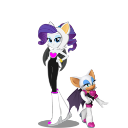 Size: 2048x2048 | Tagged: safe, artist:kalel156, rarity, bat, human, equestria girls, g4, bare shoulders, clothes, cosplay, costume, female, rouge the bat, simple background, sleeveless, sonic the hedgehog (series), strapless, transparent background, vector