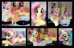 Size: 5880x3820 | Tagged: safe, artist:purplenebulastudios, fluttershy, pony, g4, colored wings, colored wingtips, irl, photo, plushie, solo, wings