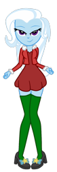 Size: 462x1369 | Tagged: safe, artist:gmaplay, edit, trixie, equestria girls, g4, christmas, holiday, recolor