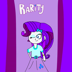 Size: 3072x3072 | Tagged: safe, artist:chikamotokenji, rarity, human, equestria girls, g4, female, solo