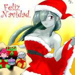 Size: 1200x1200 | Tagged: safe, artist:a.s.e, limestone pie, marble pie, maud pie, pinkie pie, human, g4, big breasts, breasts, busty marble pie, christmas, cleavage, clothes, costume, feliz navidad, female, happy, hat, holiday, humanized, looking at you, pie sisters, pony coloring, present, santa costume, santa dress, santa hat, sexy, sexy santa costume, siblings, sisters, smiling, smiling at you, solo focus, spanish