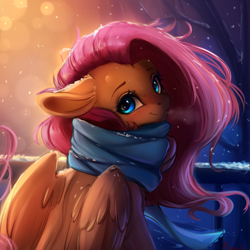 Size: 4000x4000 | Tagged: safe, artist:miokomata, fluttershy, pegasus, pony, g4, solo