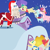 Size: 2160x2160 | Tagged: safe, anonymous artist, alice the reindeer, aurora the reindeer, big macintosh, bori the reindeer, fluttershy, alicorn, deer, earth pony, pegasus, pony, reindeer, series:fm holidays, series:hearth's warming advent calendar 2024, g4, advent calendar, alternate hairstyle, argument, chimney, christmas, clothes, doe, eyes closed, facehoof, female, floppy ears, fluttershy's cottage, frown, group, hat, high res, holiday, lineless, looking up, male, mare, nightcap, nightgown, open mouth, pajamas, pointy ponies, roof, santa claus, santa hooves, ship:fluttermac, shipping, short mane, snow, stallion, straight, the gift givers, unamused, window