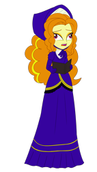 Size: 2000x3509 | Tagged: safe, artist:cartoonmasterv3, artist:nie-martw-sie-o-mnie, adagio dazzle, human, undead, zombie, equestria girls, g4, caroling, christmas, christmas 2024, clothes, dress, gown, holiday, humanized, long dress, long skirt, over enthusiastic carolers, skirt, solo, victorian, victorian dress