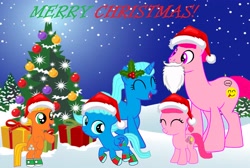 Size: 4191x2824 | Tagged: safe, artist:memeartboi, earth pony, pegasus, pony, unicorn, g4, anais watterson, beard, brother and sister, brothers, buff, christmas, christmas ball, christmas eve, christmas gift, christmas lights, christmas presents, christmas socks, christmas tree, clothes, colt, cute, daisy the donkey, darwin watterson, disguise, eyes closed, eyes open, facial hair, family, father, father and child, father and daughter, father and mother, father and son, female, filly, foal, gift wrapped, group, gumball watterson, happy, hat, hearth's warming, heartwarming, holiday, horn, little sister, looking at you, male, mare, merry christmas, mistletoe, mother, mother and child, mother and daughter, mother and son, muscles, nicole watterson, night, night background, open mouth, outdoors, parent and foal, parents and child, pegasus wings, ponified, present, quintet, richard watterson, santa beard, santa hat, shine, siblings, smiling, smiling at you, snow, snowfall, snowy, socks, stallion, standing, standing on two hooves, the amazing world of gumball, tree, unicorn horn, wings, winter