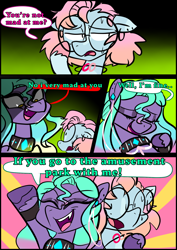 Size: 1240x1754 | Tagged: safe, artist:jully-park, oc, oc:charlotte parker, oc:ella evans, earth pony, pegasus, pony, comic:how i meet my chaotic friends, comic