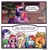 Size: 1957x2020 | Tagged: safe, artist:simpledoggo, artist:simpledoggoarts, applejack, fluttershy, pinkie pie, rainbow dash, rarity, spike, twilight sparkle, alicorn, dragon, earth pony, pegasus, pony, unicorn, g4, horn, loss (meme), mane seven, mane six