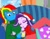 Size: 1015x788 | Tagged: safe, artist:amethystmajesty25, starlight glimmer, oc, oc:shield wing, equestria girls, g4, canon x oc, chocolate, christmas, clothes, female, food, hat, holiday, hot chocolate, indoors, male, santa hat, shipping, sleeping, sweater