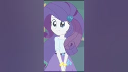 Size: 686x386 | Tagged: safe, screencap, rarity, human, equestria girls, g4, belt, clothes, shirt, skirt, solo