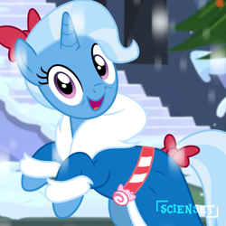 Size: 1280x1280 | Tagged: safe, artist:queenchangeling, artist:scienset, trixie, pony, unicorn, g4, horn