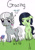 Size: 1125x1628 | Tagged: safe, artist:pyromaneiac, silver spoon, oc, oc:filly anon, earth pony, pony, g4, my little pony: friendship is magic, bald spot, duo, eating hair, female, filly, funny, grazing, herbivore, horses doing horse things, missing accessory, mistake, nom, outdoors, pain, torn fur