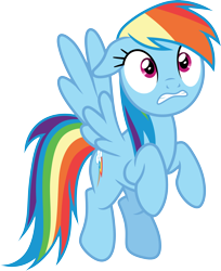 Size: 3000x3672 | Tagged: safe, artist:cloudy glow, rainbow dash, pegasus, pony, g4, my little pony: friendship is magic, the beginning of the end, female, flying, mare, simple background, solo, transparent background, vector