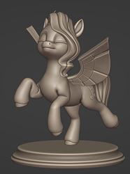 Size: 1195x1602 | Tagged: safe, artist:sunny way, pipp petals, pegasus, pony, g5, my little pony: a new generation, 3d, 3d files, 3d print, 3d printing files, art, artwork, blender, craft, crown, digital art, female, figurine, files, gold, jewelry, mare, mlp new generation, princess, regalia, sculpture, solo, statue, wings, zbrush