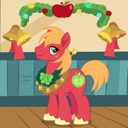 Size: 1800x1800 | Tagged: safe, artist:cloudy glow, big macintosh, earth pony, pony, g4, indoors, male, stallion, winter