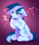 Size: 3173x3653 | Tagged: safe, alternate character, alternate version, artist:empress-twilight, oc, oc only, oc:serene dive, earth pony, pony, blue coat, blue eyelashes, blue eyes, blue mane, blue pupils, blue tail, blushing, butt fluff, cheek fluff, chest fluff, coffee, coffee cup, colored eyelashes, colored pupils, commission, cup, ear fluff, earth pony oc, eye clipping through hair, eyebrows, eyebrows visible through hair, eyelashes, female, female oc, floppy ears, frown, gift art, gradient background, high res, hock fluff, hoof hold, leg fluff, lidded eyes, light blue coat, long tail, mare, mare oc, shiny mane, shiny tail, shoulder fluff, sitting, sitting on haunches, solo, sparkles, tail, three quarter view, tired, two toned mane, two toned tail, wavy mouth, ych result