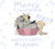 Size: 2469x2236 | Tagged: safe, artist:azaani, derpy hooves, pegasus, pony, g4, box, christmas, cute, cyrillic, derpabetes, english, female, high res, holiday, looking at you, mare, merry christmas, pony in a box, present, simple background, smiling, smiling at you, solo, tongue out, translated in the comments, translated in the description, ukrainian, white background