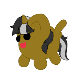 Size: 1473x1478 | Tagged: safe, artist:naoto yazarän, oc, oc:guillekurosaki, alicorn, pony, chibi, pony bolita