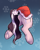 Size: 1823x2285 | Tagged: safe, alternate character, alternate version, artist:lonerdemiurge_nail, oc, oc only, pony, bell, bow, butt, butt only, christmas, clothes, fluffy, hat, holiday, holly, hooves, plot, ribbon, santa hat, socks, solo