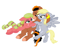 Size: 7915x6504 | Tagged: safe, artist:mlptmntfan2000, derpy hooves, oc, oc:pencil sketch, pegasus, pony, g4, bedroom eyes, female, mad (tv series), male, maplejack, mare, simple background, stallion, transparent background, vector