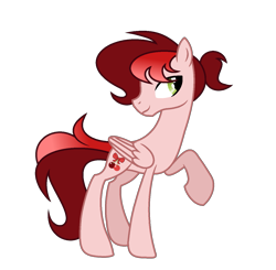 Size: 1353x1326 | Tagged: safe, artist:melodyeverbelle, oc, oc:cherry cordial, pegasus, pony, male, raised hoof, simple background, solo, stallion, transparent background