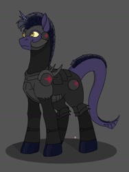 Size: 1384x1840 | Tagged: safe, oc, oc:folket firewing, dracony, dragon, hybrid, unicorn, equestria at war mod, fanfic:the prophecy, fanfic:пророчество, armor, clothes, horn, military uniform, night guard, uniform