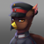 Size: 1300x1300 | Tagged: safe, artist:serodart, oc, oc:anthon kaufmann, bird, griffon, equestria at war mod, beak, bust, cap, clothes, commission, digital art, folded wings, gradient background, griffon oc, hat, looking at you, male, military, military uniform, peaked cap, portrait, solo, uniform, uniform hat, wings